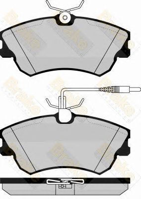 BRAKE ENGINEERING pa1149 -  Комплект тормозных колодок, дисковый тормоз